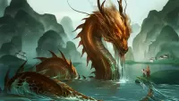 Puzzle River dragon