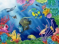 Jigsaw Puzzle Fish and corals