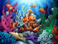 パズル Fish and corals