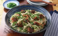 Jigsaw Puzzle rice with fish