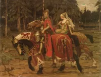Пазл Рыцарь и принцесса