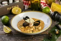 Rompecabezas Risotto with oysters