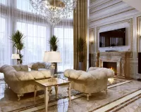 Quebra-cabeça Luxury living room