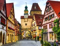 Quebra-cabeça Rothenburg Germany