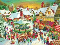 Пазл Рождественская ярмарка