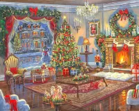 Jigsaw Puzzle Christmas interior
