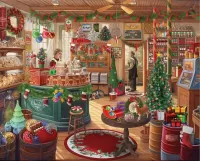 Пазл Рождественский магазин