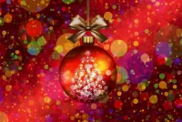 Пазл Рождественский шар