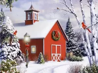 Пазл Рождественский домик