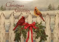 Пазл Рождество и птицы