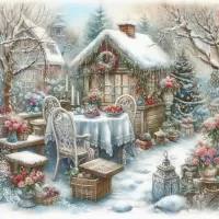 Jigsaw Puzzle Christmas in the Garden