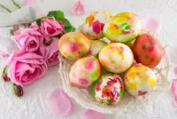 Jigsaw Puzzle Roses and eggs