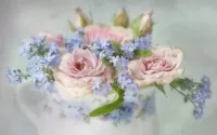 Slagalica Roses and forget-me-nots