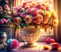 Zagadka Roses in a bouquet