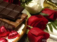 Пазл Розы в шоколаде