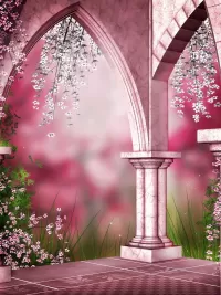 Пазл Розовые колонны