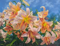 Jigsaw Puzzle Pink lilies