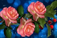 パズル Pink roses