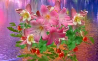 Jigsaw Puzzle Pink flowers