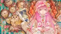Jigsaw Puzzle Pink haired girl