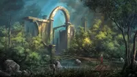 Puzzle Ruins in the mist forest