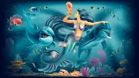 Jigsaw Puzzle Mermaid and Dolphins