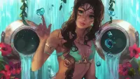 パズル Mermaid and water