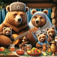 Jigsaw Puzzle Russian bears