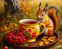 Пазл Рябиновый чай