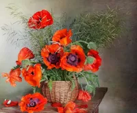Jigsaw Puzzle With poppies