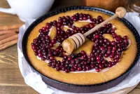 Puzzle With honey and cranberries
