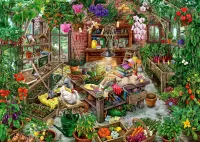 Jigsaw Puzzle garden greenhouse
