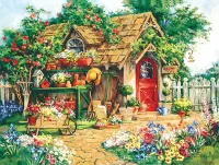 Jigsaw Puzzle Garden shed