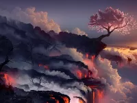 Rompecabezas Sakura  i lava
