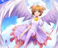 Rompecabezas Sakura with wings