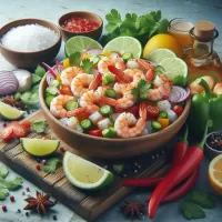 Rompecabezas Salad with shrimps