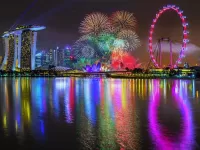 Zagadka firework in Singapore