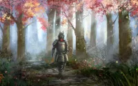 Quebra-cabeça Samurai autumn
