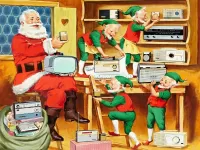Jigsaw Puzzle Santa - Klaus i gnom