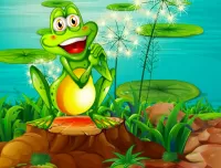 Quebra-cabeça lucky frog