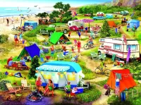 Jigsaw Puzzle Seaside Camp