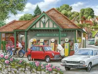 Jigsaw Puzzle Rural gas station