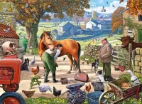Jigsaw Puzzle Rural everyday life