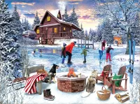 Jigsaw Puzzle Winter holidays