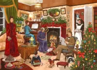 Jigsaw Puzzle Family Christmas