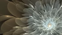 パズル Silver flower
