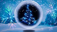 Jigsaw Puzzle Ball with Christmas tree