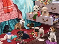 パズル Games of puppies