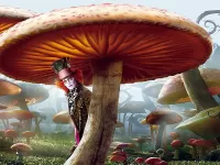 Jigsaw Puzzle Hatter and mushrooms