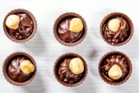 パズル Chocolate brownies with nuts